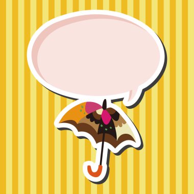 Şemsiye Tema elemets vektör, eps