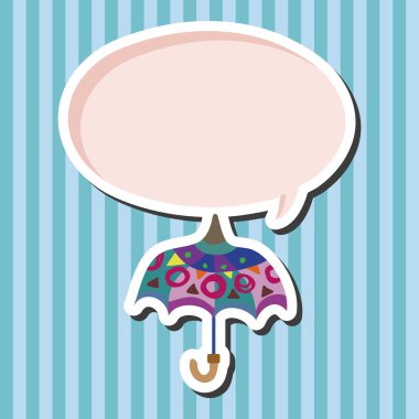 Şemsiye Tema elemets vektör, eps