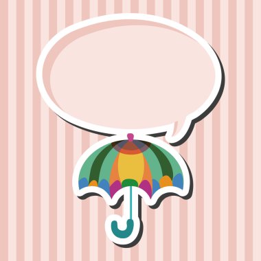 Şemsiye Tema elemets vektör, eps