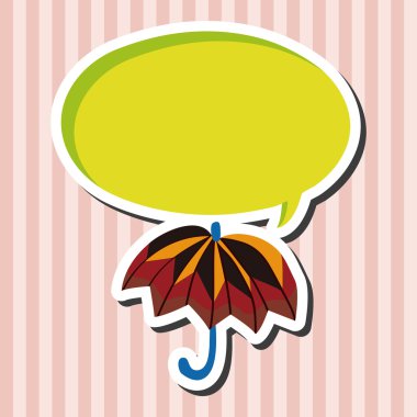 Şemsiye Tema elemets vektör, eps