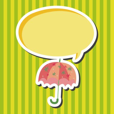 Şemsiye Tema elemets vektör, eps