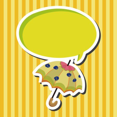 Şemsiye Tema elemets vektör, eps