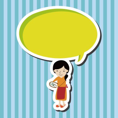 가족 할머니 캐릭터 테마 요소