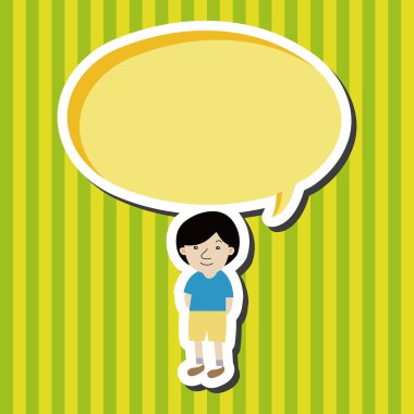 Öğrenci karikatür Tema öğeleri vektör, eps