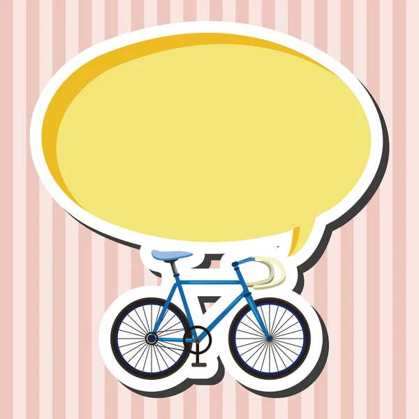Bicicletta cartone animato elementi di design vettoriale — Vettoriale Stock