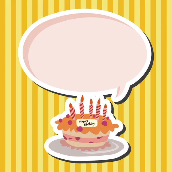 Éléments thème gâteau vecteur, eps — Image vectorielle