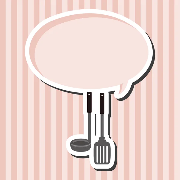 Mutfak eşyaları spatula Tema öğeleri vektör, eps — Stok Vektör