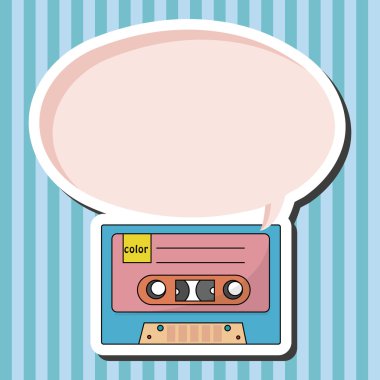 Audio thema elementen vector, eps