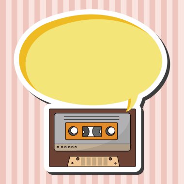 Audio thema elementen vector, eps