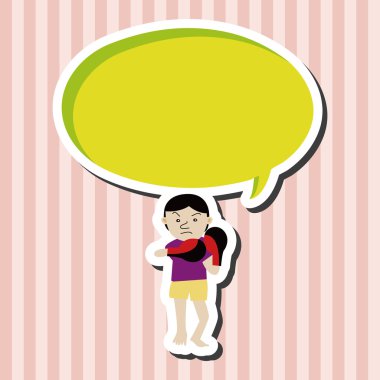 Bayan kız çizgi film Tema öğeleri