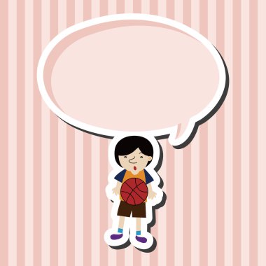 Basketbol oyuncu öğeleri vektör, eps