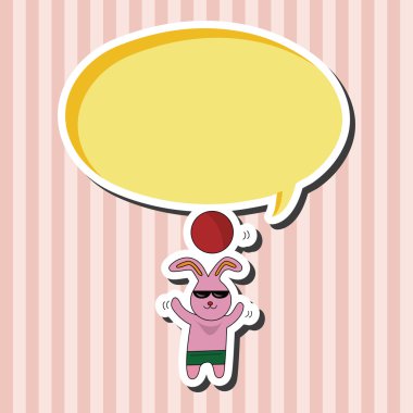 hayvan tavşan yaz çizgi film Tema öğeleri