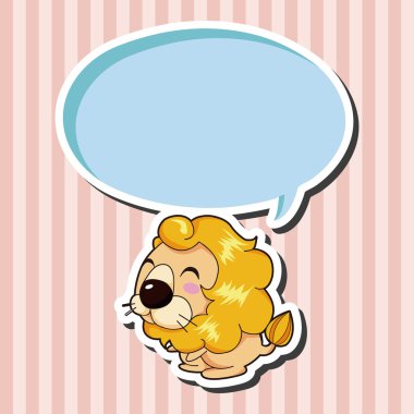 hayvan aslan Tema öğeleri karikatür