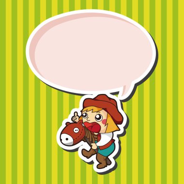 Bayan kız çizgi film Tema öğeleri