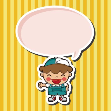 Erkek adam çizgi film Tema öğeleri