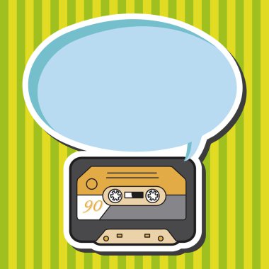 Audio thema elementen vector, eps