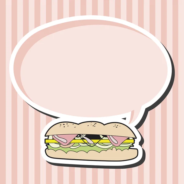 Hamburger thema elementen vector, eps — Stockvector