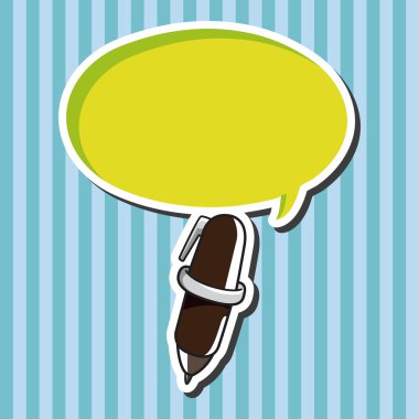 ileti örneği kalem Tema öğeleri vektör, eps