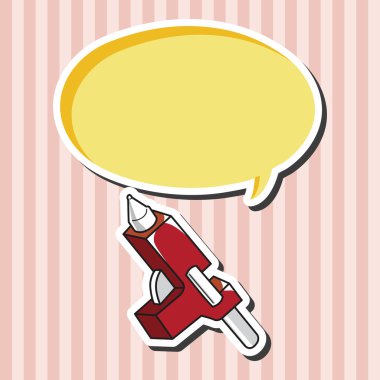 iş aracı sıcak eritebilir tutkal silah Tema öğeleri vektör, eps