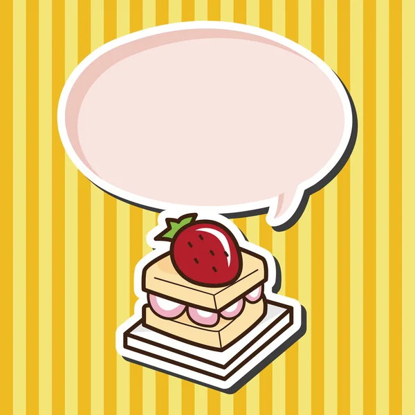 Éléments thème gâteau vecteur, eps — Image vectorielle