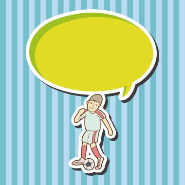 Futbol egzersiz Tema öğeleri