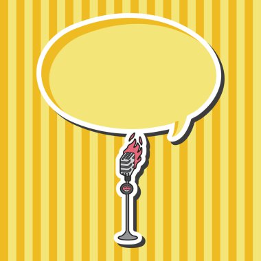 Rock müzik mikrofon Tema öğeleri