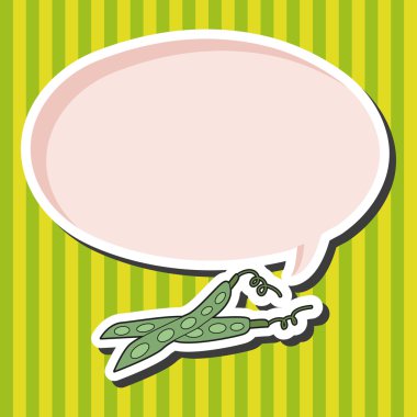 Sebze Tema bezelye öğeleri