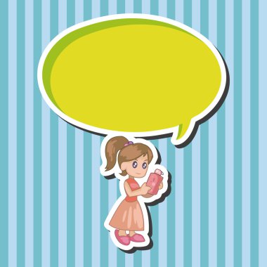 Aile kız karakter Tema elments