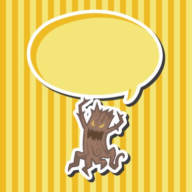 tuhaf canavar ağaç Tema öğeleri