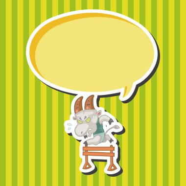 Hayvan keçi spor çizgi film Tema öğeleri yapıyor