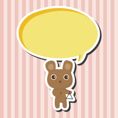 hayvan ayı enstrüman çizgi film Tema öğeleri oynarken