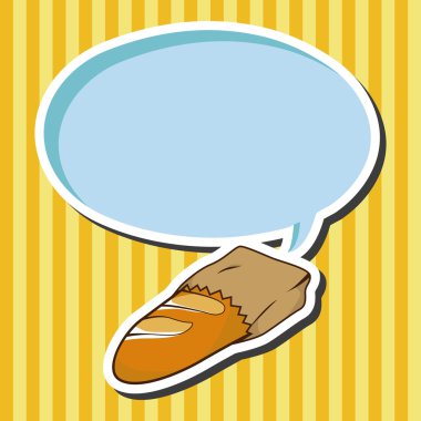 Paris Tema öğeleri vektör ekmek ve süt, eps