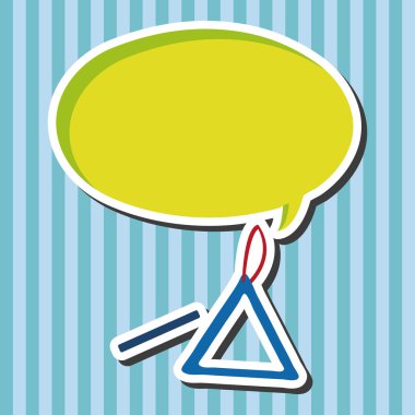 müzik üçgen Tema öğeleri vektör, eps