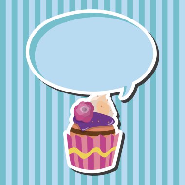 Dekorasyon kek Tema öğeleri vektör, eps10