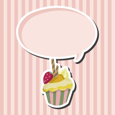 Dekorasyon kek Tema öğeleri vektör, eps10