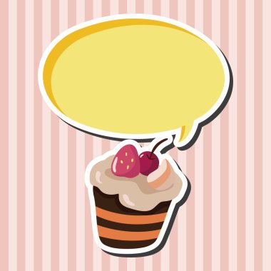 Dekorasyon kek Tema öğeleri vektör, eps10