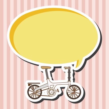 ulaşım Bisiklet Tema öğeleri vektör, eps