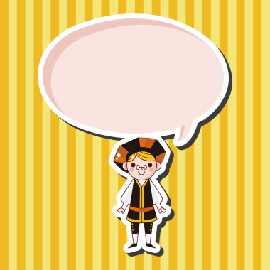 karikatür karakter kişi tema öğeleri