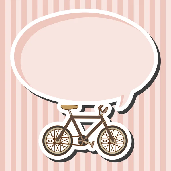 Transporte bicicleta tema elementos vector, eps — ストックベクタ