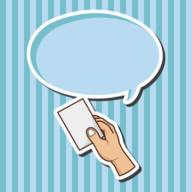 Kağıt Tema öğeleri tutan el