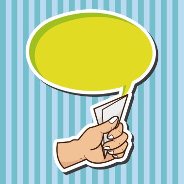 Kağıt Tema öğeleri tutan el