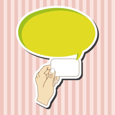 Kağıt Tema öğeleri tutan el