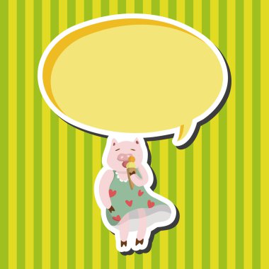 hayvan domuz yaz çizgi film Tema öğeleri