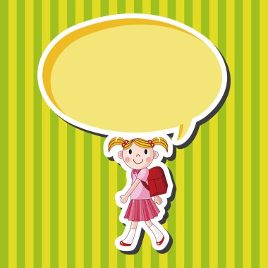 Öğrenci karikatür Tema öğeleri vektör, eps