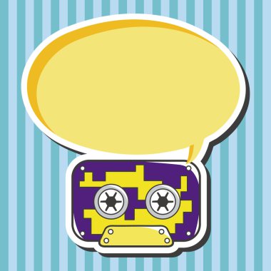 Audio thema elementen vector, eps