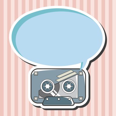 Audio thema elementen vector, eps