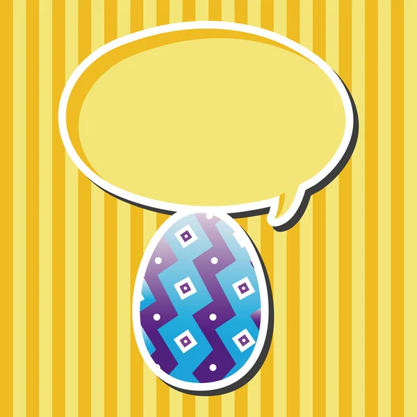 Paskalya yumurta Tema öğeleri vektör, boyama eps — Stok Vektör