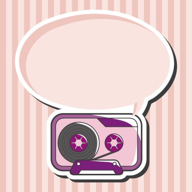 Audio thema elementen vector, eps