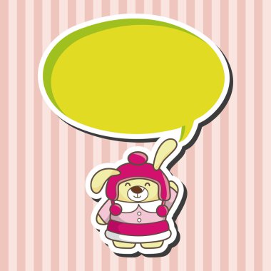 hayvan tavşan kış çizgi film Tema öğeleri