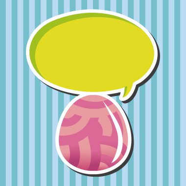 Paskalya yumurta Tema öğeleri vektör, boyama eps